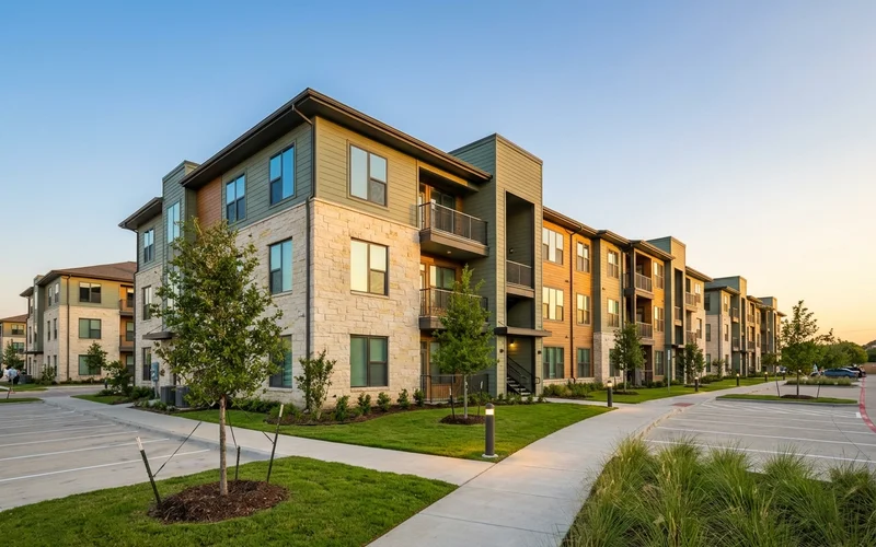 New garden-style apartment community in a northern suburb
